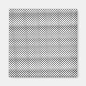 Silver White Carbon Fibre Print Magneet (Voorkant)