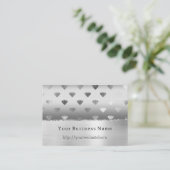 Silver White Diamonds Business name website Visitekaartje (Staand voorkant)