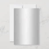 Silver White Glamour RSVP (Achterkant)