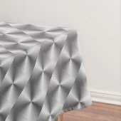 Silver White Grey Tablecloth Abstract Tafelkleed (Voorbeeld)