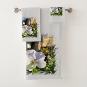Silver white pansy