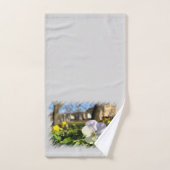 Silver white pansy (Serviette à main)