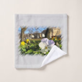 Silver white pansy (Gant de toilette)