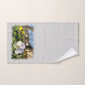 Silver white pansy (Serviette à main)