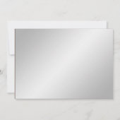 Silver White Snowflake Winter Weddenschap Kaart (Achterkant)