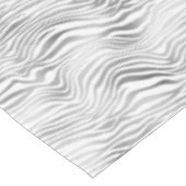 Silver White Zebra Print Tafelkleed (Gekanteld)