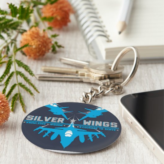 Silver Wings Sleutelhanger (Zijkant)