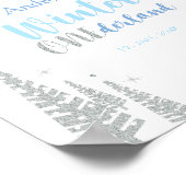 Silver Winter Boy Affiche de bienvenue de fête d'a (Coin)