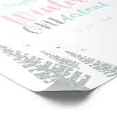 Silver Winter Girl Affiche de bienvenue de fête d' (Coin)