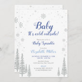 Silver Winter Wonderland - Carte d'arrosage pour b (Devant / Derrière)