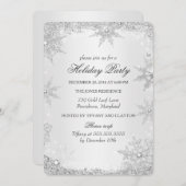 Silver Winter Wonderland Kerstfeestdag 2 Kaart (Voorkant / Achterkant)