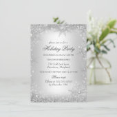 Silver Winter Wonderland Kerstfeestdag Kaart (Staand voorkant)