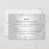 Silver Winter Wonderland Noël Vacances RSVP (Devant)