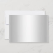 Silver Winter Wonderland Noël Vacances RSVP (Dos)