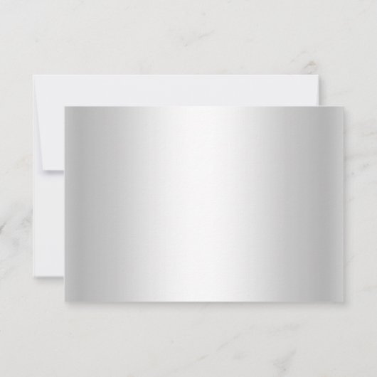 Silver Winter Wonderland Noël Vacances RSVP (Dos)