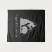 Silver Witch & Cauldron Halloween foto achtergrond Wandkleed (Voorkant (horizontaal))