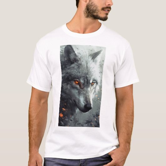 Silver Wolf Chaos Graphic T-shirt (Voorkant)