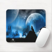Silver Wolf Design MousePad Muismat (Met muis)