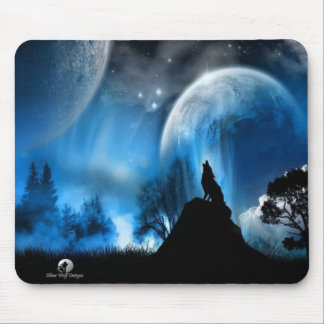 Silver Wolf Design MousePad Muismat