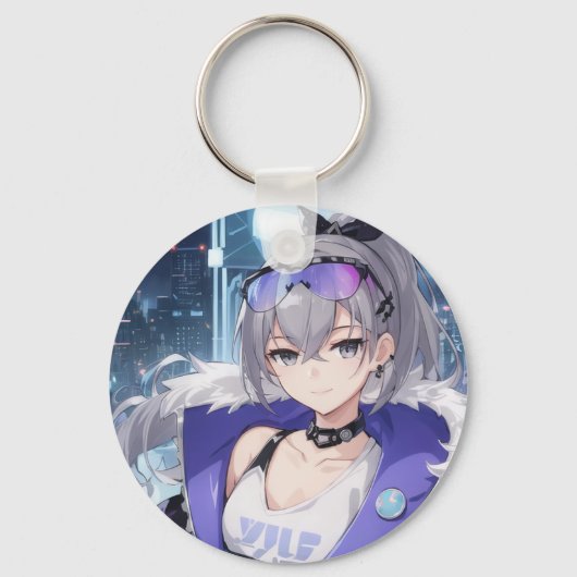 Silver Wolf fan art 1 Sleutelhanger (Voorkant)