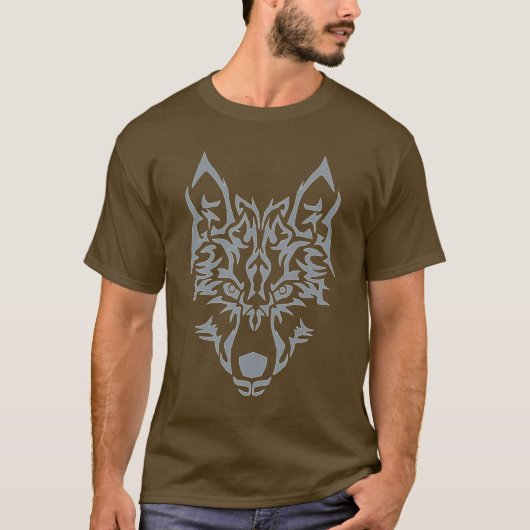 Silver Wolf Spirit Animals T-shirt (Voorkant)