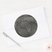 Silver World Wereldbol Stickers (Envelop)