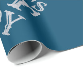 Silver World's Best Papa Vaderdag Glitter Cadeaupapier