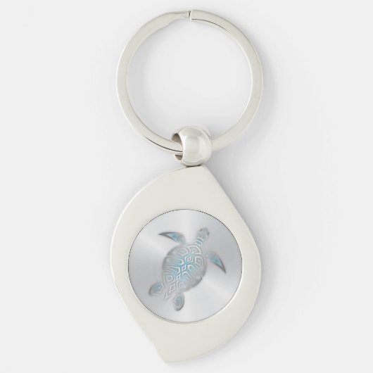 Silver Zee Turtle Sleutelhanger (Voorkant)
