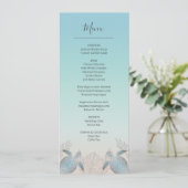 Silver Zee Turtles Beach Wedding Kaart (Staand voorkant)