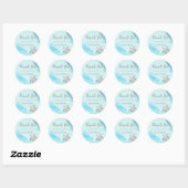 Silver Zee Turtles dank u Ronde Sticker (Vel)