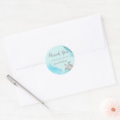 Silver Zee Turtles dank u Ronde Sticker (Envelop)