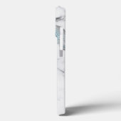 Silver Zee Turtles Grey Marmer Case-Mate iPhone Case (Achterkant / Links)