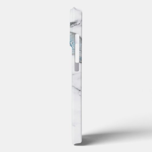 Silver Zee Turtles Grey Marmer Case-Mate iPhone Case (Achterkant / Links)