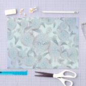 Silver Zee Turtles Paarse Patroon Tissuepapier (Craft)