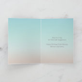 Silver Zee Turtles Turquoise Custom Kaart (Binnen)