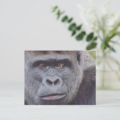 silverback gorilla briefkaart (Staand voorkant)
