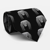 Silverback Gorilla Cartoon Stropdas (Opgerold)