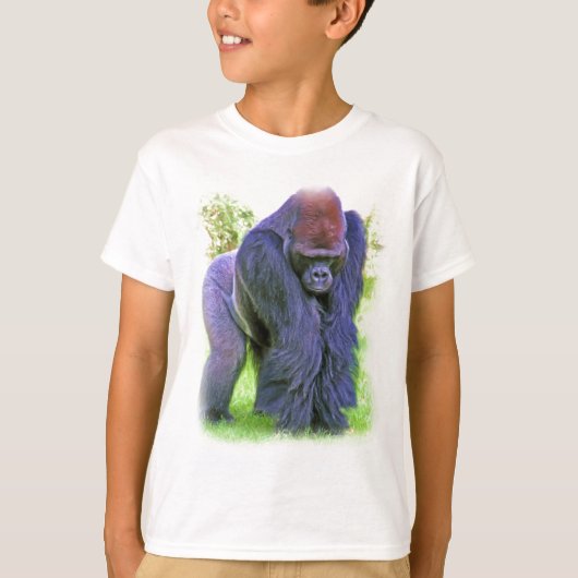 Silverback Gorilla in olie T-shirt (Voorkant)