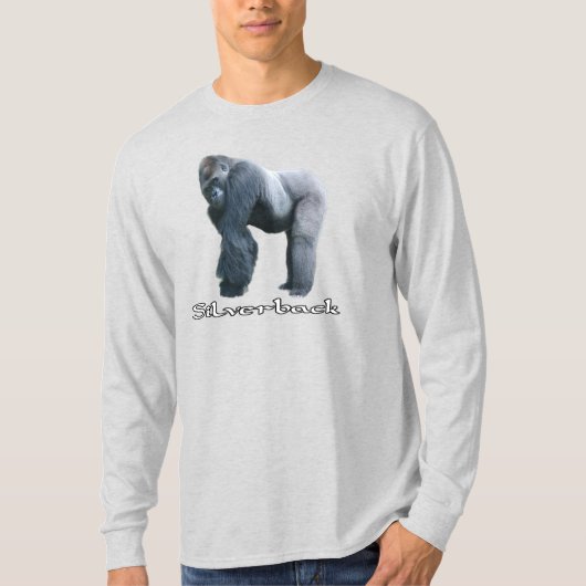 Silverback Gorilla Lang T-shirt (Voorkant)