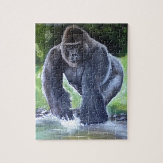Silverback Gorilla Legpuzzel (Verticaal)