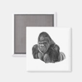 Silverback Gorilla Magnet ゴリラのマグネット Magneet (Voorkant / Achterkant)