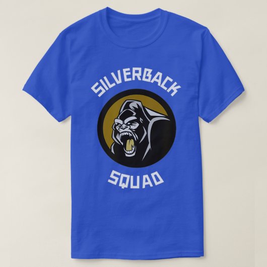Silverback Gorilla Monkey Squad T-shirt (Design voorkant)