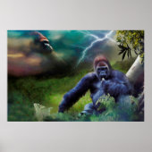 SILVERBACK GORILLA OERWOUD ENLIGHTENTIE POSTER (Voorkant)
