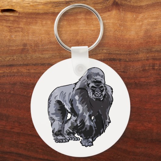 Silverback Gorilla Sleutelhanger (Voorkant)
