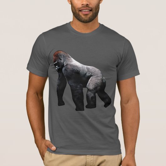 Silverback Gorilla Zoo Animal Primate T-shirt (Voorkant)