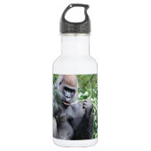 silverback gorillas waterfles  (Voorkant)