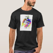 Silverback Lowland Gorilla Splatter Paint Effect T-shirt (Voorkant)