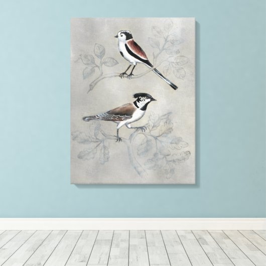 Silvered Aviary | A Paar Canvas Afdruk (Insitu (Houten vloer))