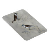 Silvered Aviary | Een paar vogels Magneet (Rechterzijde)