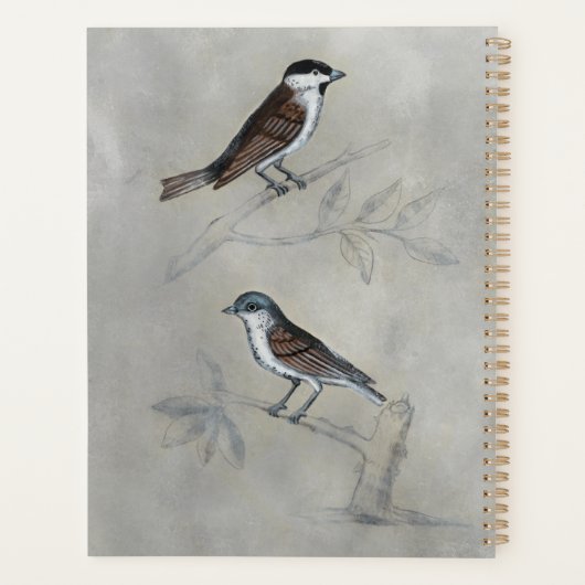 Silvered Aviary | Een paar vogels Planner (Achterkant)